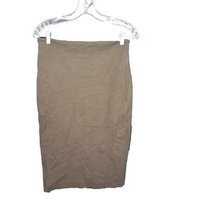 Express Size 10 Skirt Side Zip Stretch Career Casual Knee Length Straight Pencil
